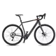 Rower elektryczny gravelowy 4EVER ENGRAVE PRO ∙ osprzęt Shimano GRX ∙ lekka waga 15,3 kg ∙ zasięg do 80 km ∙ karbonowy widelec ∙ gravel - tytan/hologram - tytan/metal złoto