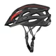 Kask rowerowy Etape Twister ∙ 25 otworów wentylacyjnych ∙ siatka na owady ∙ odpinany daszek ∙ elementy odblaskowe - czarna/czerwona matowa