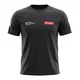 Koszulka męska inSPORTline Signature ∙ 100% bawełna ∙ komfortowy krój ∙ oddychająca ∙ sportowy design - Czarny