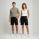 Szorty cargo inSPORTline Signature ∙ krótkie spodenki ∙ unisex ∙ elastyczny pas ∙ przestronne kieszenie ∙ wygodny materiał - Czarny - Czarny