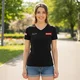 Koszulka damska inSPORTline Signature ∙ 100% bawełna ∙ wygodny krój ∙ duże logo na plecach - mocca