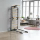 Wielofunkcyjna drabinka gimnastyczna inSPORTline Wootkit 220×86 cm ∙ 8 szczebli ∙ nośność 150 kg ∙ stal/drewno bukowe ∙ drążek ∙ akcesoria