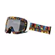 Gogle snowboardowe WORKER Cooper ∙ szkła przydymione lustrzane ∙ ochrona UV ∙ system odmgławiania ∙ regulowany pasek - Kolorowa grafika - Kolorowa grafika