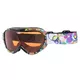 Dziecięce gogle snowboardowe WORKER Miller ∙ design z grafiką ∙ soczewki S2 pomarańczowe ∙ regulowany pasek ∙ antymgła ∙ ochrona UV - Z12- BLK- czarny - Z12- BLK- czarny