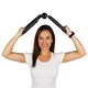 Motylek / agrafka do ćwiczeń fitness inSPORTline Body Trimer ∙ uniwersalny wzmacniacz ud, ramion, klatki ∙ piankowe uchwyty - Niebieski