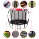 Trampolina z pełnym wyposażeniem inSPORTline Flea PRO 244 cm - OUTLET