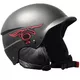 Kask snowboardowy Worker Playful ∙ waga 460 g ∙ otwory wentylacyjne ∙ szybkie zapinanie ∙ pasek na gogle - Czerwony - Czarny