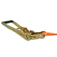 Lina do chodzenia slackline inSPORTline Ergo 15 m ∙ szer. 50 mm ∙ poliester PES ∙ nośność 200 kg ∙ z grzechotką i pierścieniem