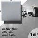 Mata ochronna inSPORTline Luxteko Flat 100x100x1,5 cm ∙ do ciężkich maszyn i hantli ∙ design drewno/marmur ∙ wysoka gęstość ∙ tłumi hałas - marmur