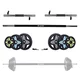 Sztanga fitness inSPORTline Pumpstar Plus 2-20kg ∙ zestaw ∙ 6 obciążeń gumowanych ∙ uchwyty antypoślizgowe ∙ do ćwiczeń siłowych