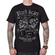 Męska koszulka T-shirt motocyklowa Black Heart Traditional and Style ∙ 100% bawełna ∙ buntowniczy nadruk ∙ komfort dla motocyklistów - Czarny - Czarny