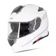 Kask motocyklowy szczękowy z blendą W-TEC Venero - Błyszczący czarno-neonowy żółty